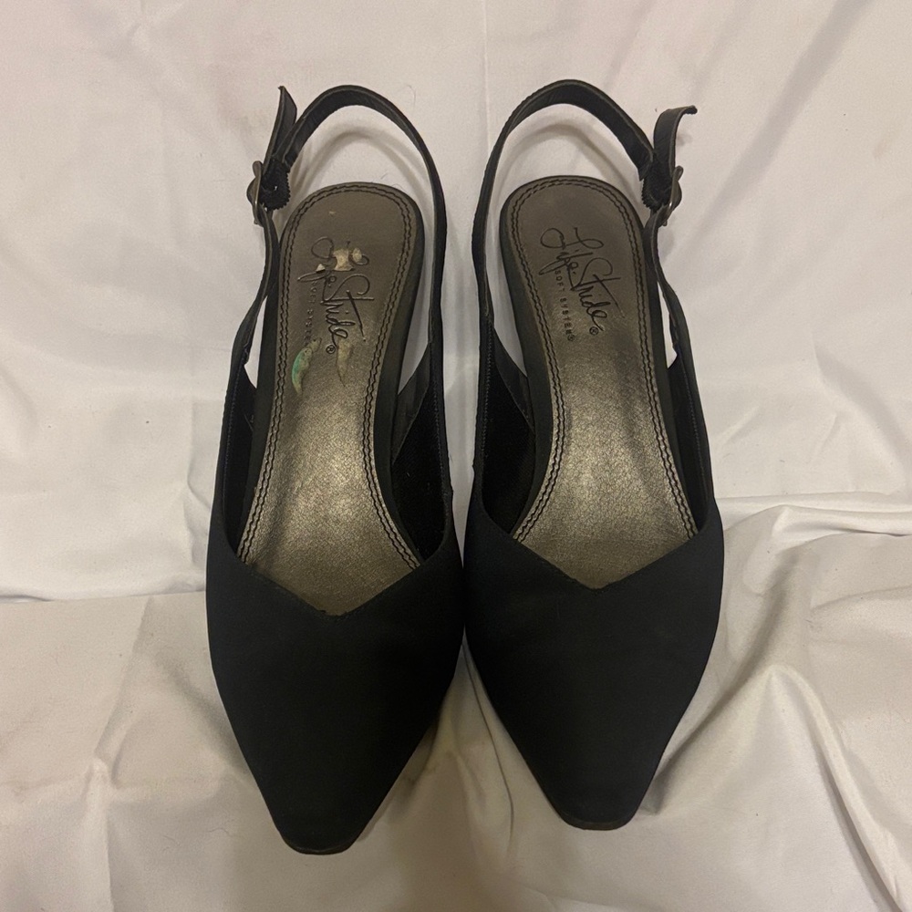 Black Slingback Heels